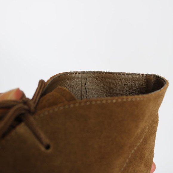 Brown Suede Wedge Ankle Boots Size 7.5 EUC - Picture 8 of 9